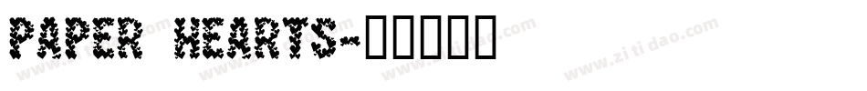 Paper Hearts字体转换